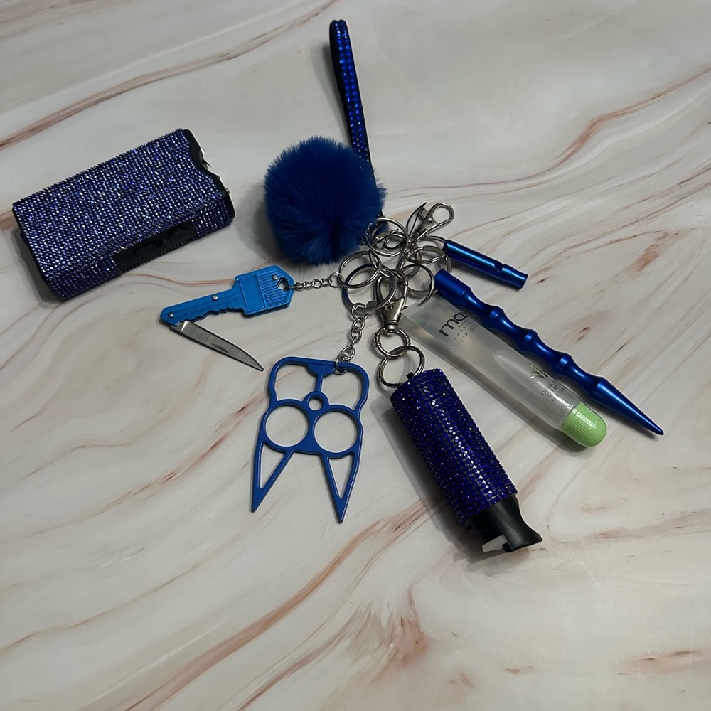 Ultimate Blue Bling Self Defense Keychain 💙